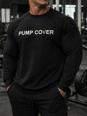 Pump Cover Crew Sweatshirt Bella Canvas Fleece Collection size Large